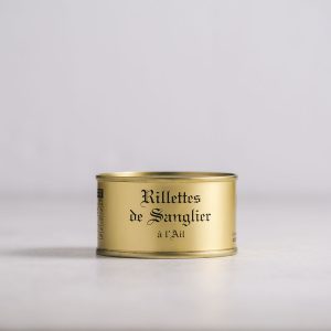 Rillettes de sanglier à l’ail - 130g -