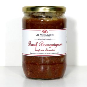 Boeuf Bourguignon 600g - 2 parts - Conserverie des 1000 sources