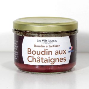 Boudin à tartiner aux Châtaignes 180g - Conserverie des 1000 sources