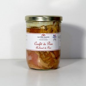Confit de Porc ( anchaud ) 750g - 2 parts - Conserverie des 1000 sources