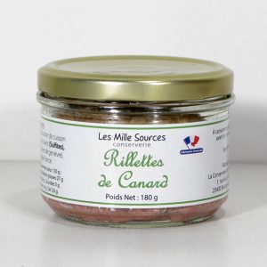 Rillettes de Canard 180g - Conserverie des 1000 sources
