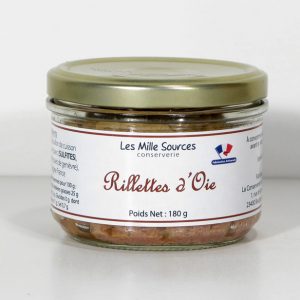 Rillettes d'Oie 180g - Conserverie des 1000 sources