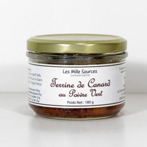 Terrine de Canard au poivre vert 180g - Conserverie des 1000 sources